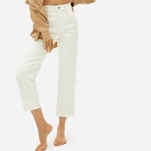 Everlane Straight Leg Crop 2R Bone